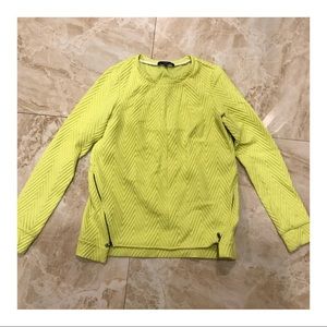 Tibi Highlighter Yellow Sweater sz 6